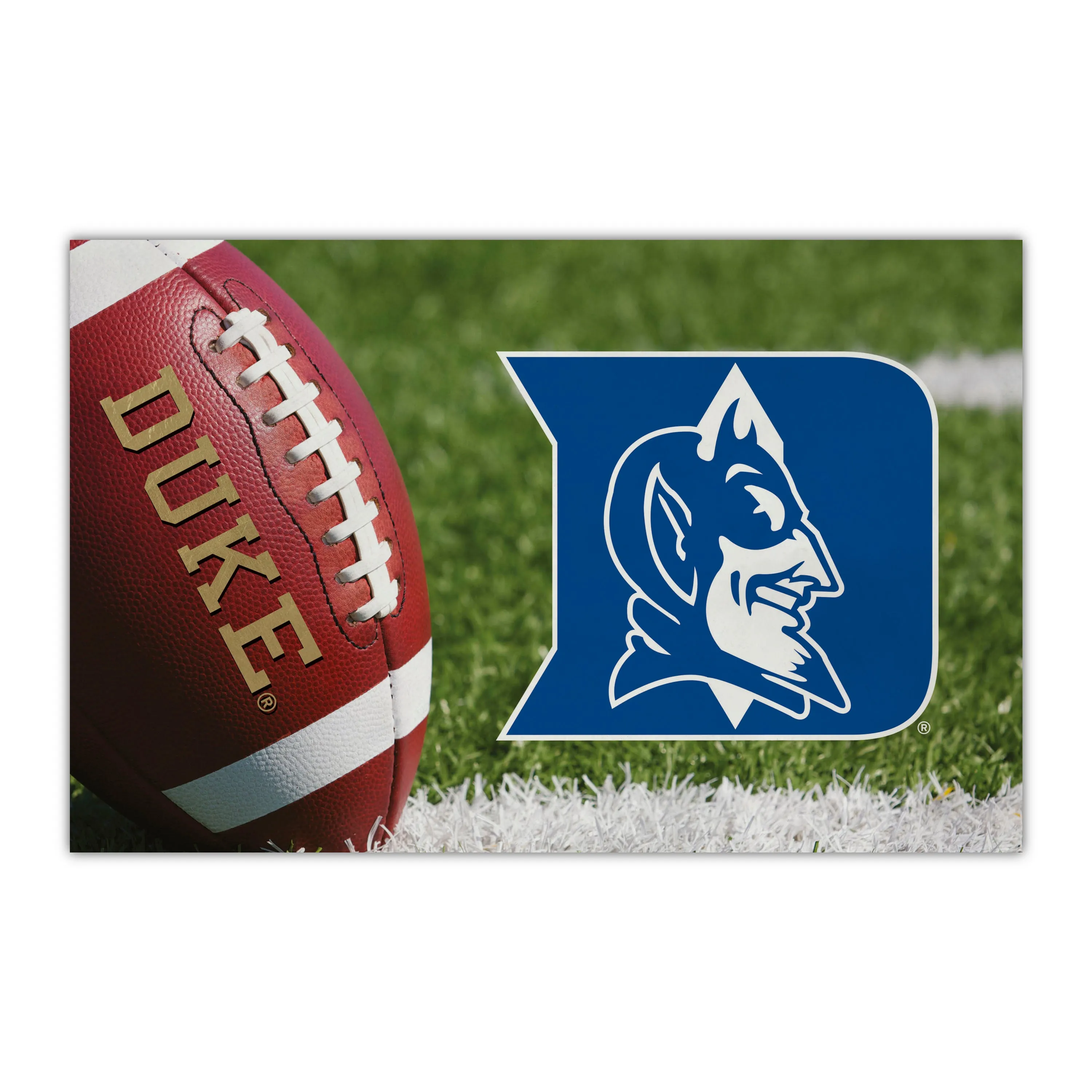 Duke Blue Devils Rubber Scraper Door Mat