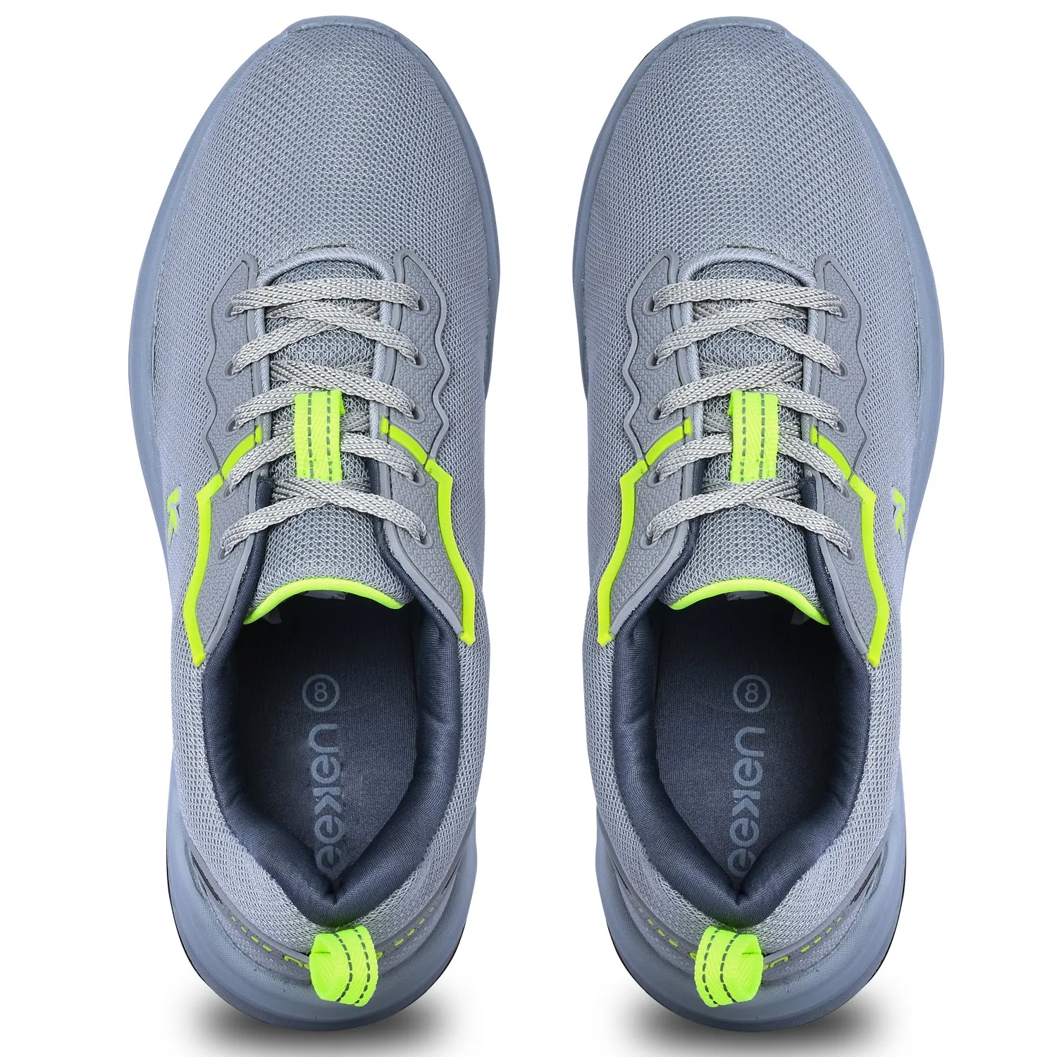 Eeken KESHGIA114 Grey Lightweight Soft Cushioned Walking Shoes For Men