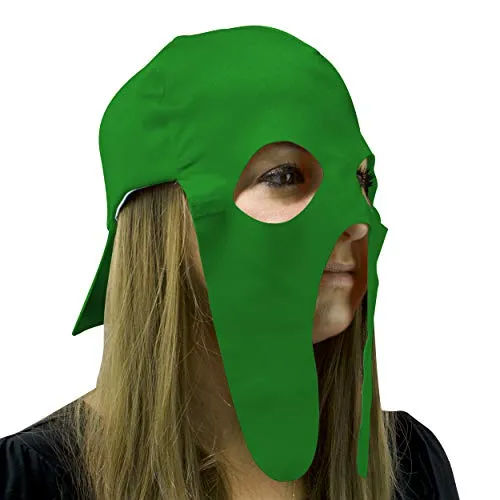 Fan Mask and Hat Combo for Halloween Parties and Sporting Events (Green) Maccabi Art