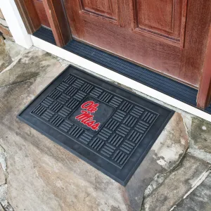 Fanmats Ole Miss Rebels Heavy Duty Vinyl Medallion Door Mat - 19.5" x 31"