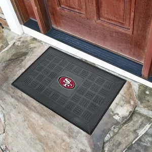 Fanmats San Francisco 49ers Heavy Duty Vinyl Medallion Door Mat - 19.5" x 31"