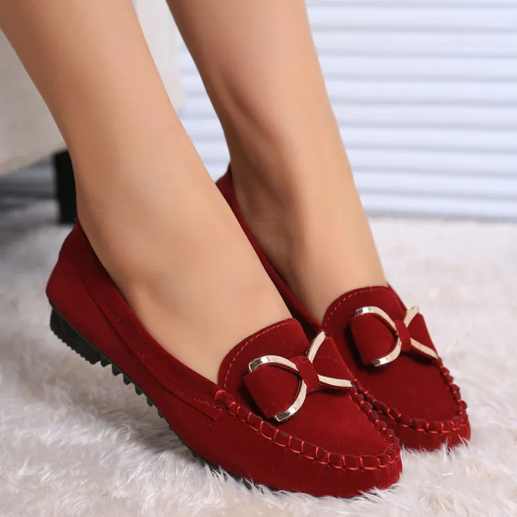 Fashion Bowknot Flats Shoes Casual Solid Loafers Cozy Shoes