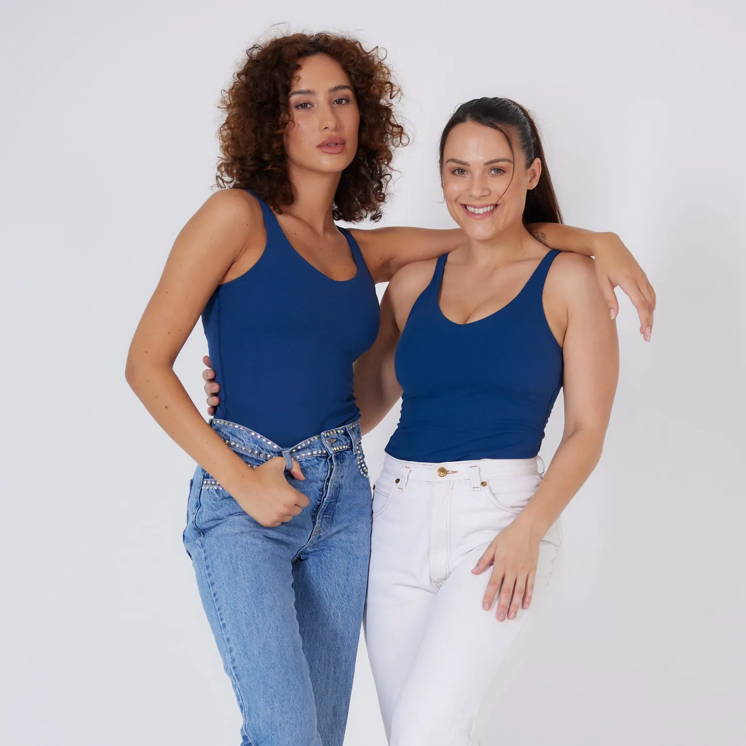 Flexi Bra Top in Lazuli Blue