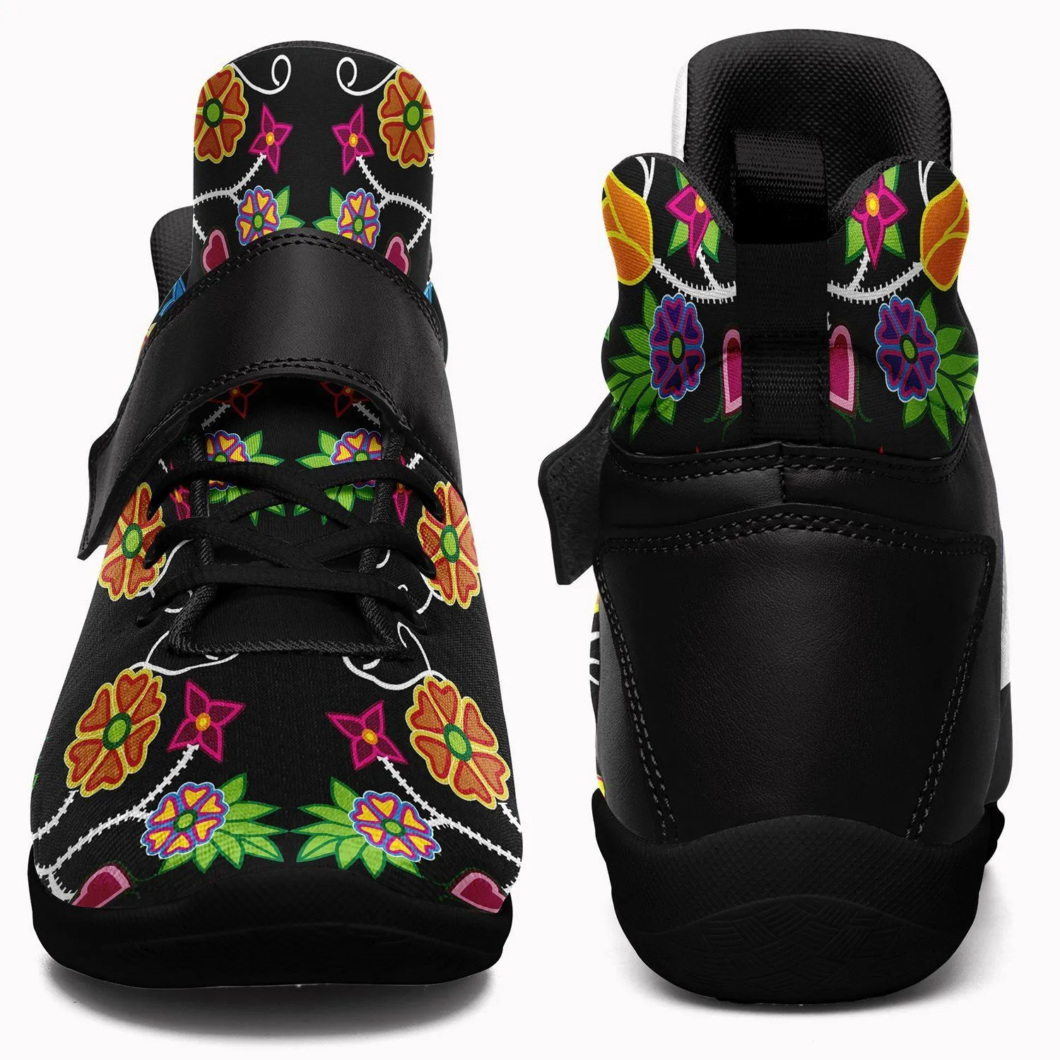 Floral Beadwork Kid's Ipottaa Basketball / Sport High Top Shoes