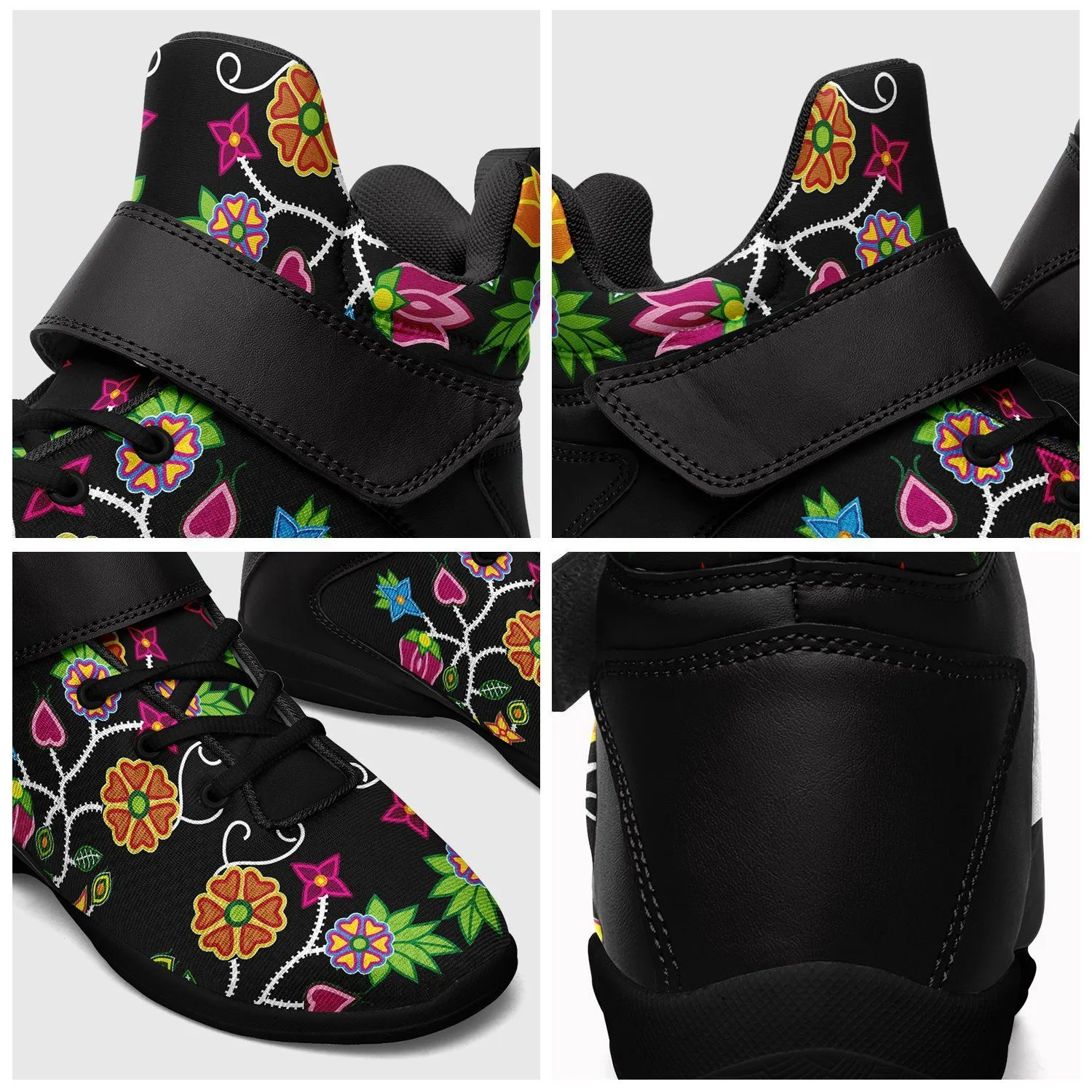 Floral Beadwork Kid's Ipottaa Basketball / Sport High Top Shoes