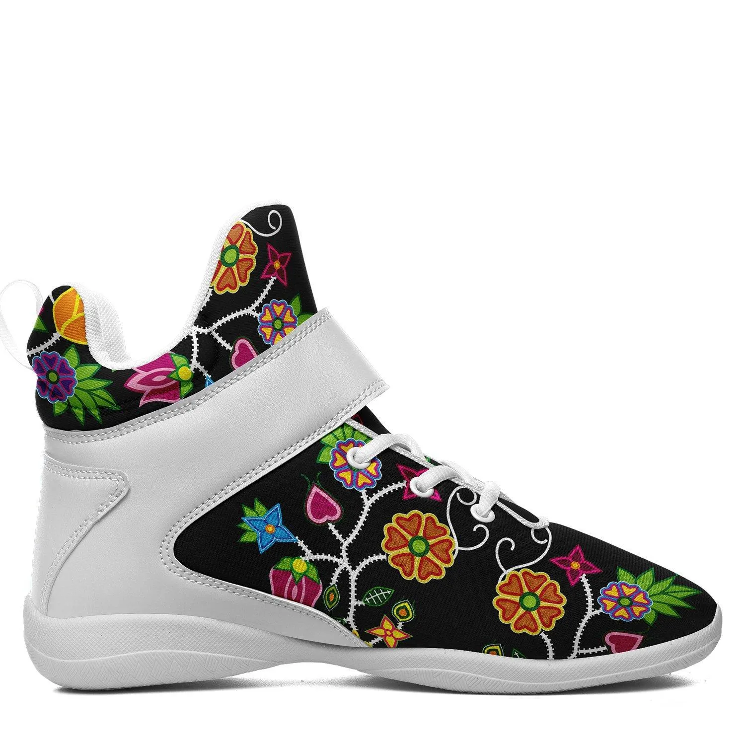 Floral Beadwork Kid's Ipottaa Basketball / Sport High Top Shoes