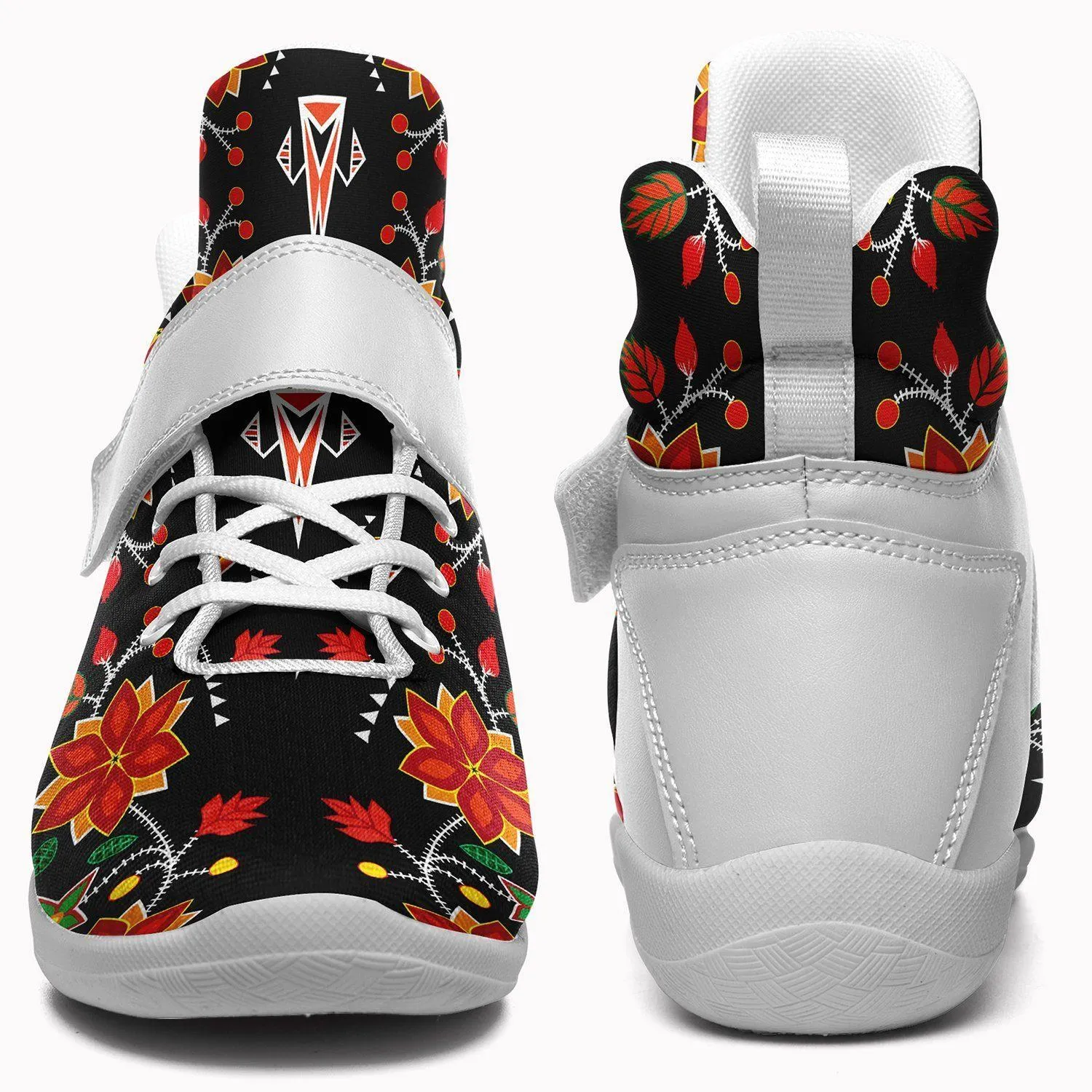 Floral Beadwork Six Bands Kid's Ipottaa Basketball / Sport High Top Shoes