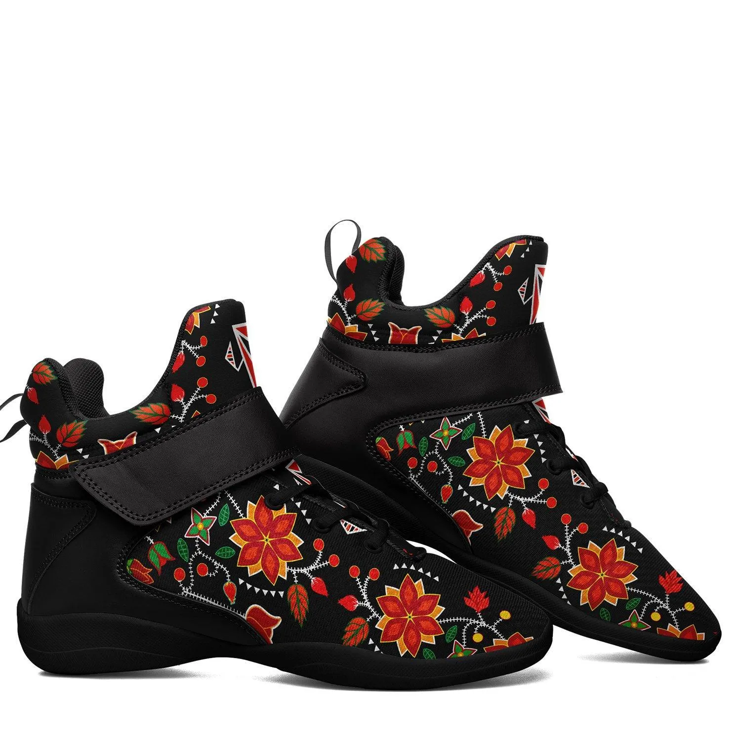 Floral Beadwork Six Bands Kid's Ipottaa Basketball / Sport High Top Shoes