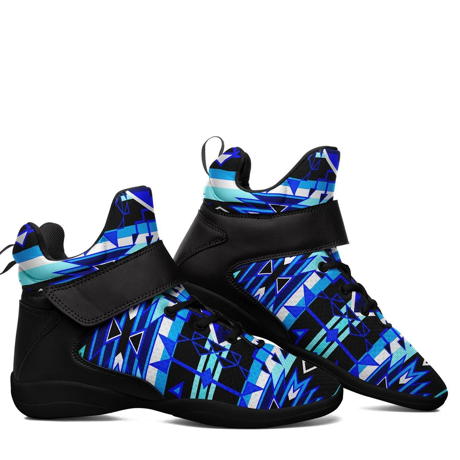 Force of Nature Winter Night Ipottaa Basketball / Sport High Top Shoes - Black Sole