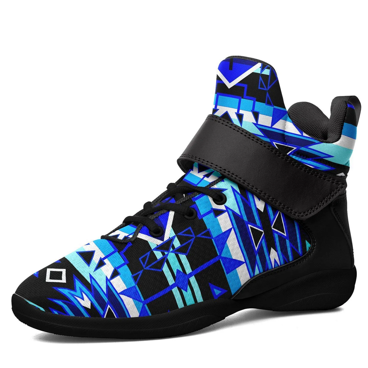 Force of Nature Winter Night Ipottaa Basketball / Sport High Top Shoes - Black Sole