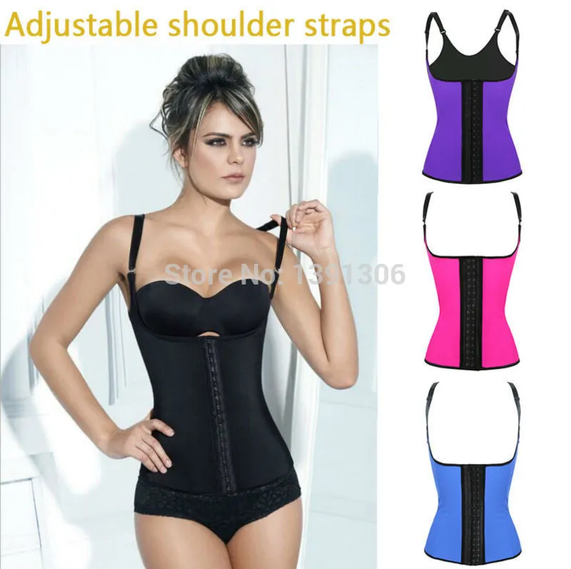 Free Shipping Latex Vest Waist Trainer Blet Waist Trainer Vest Hot Body Shaper Waist Cincher And Waist Trainer Corsets FY111