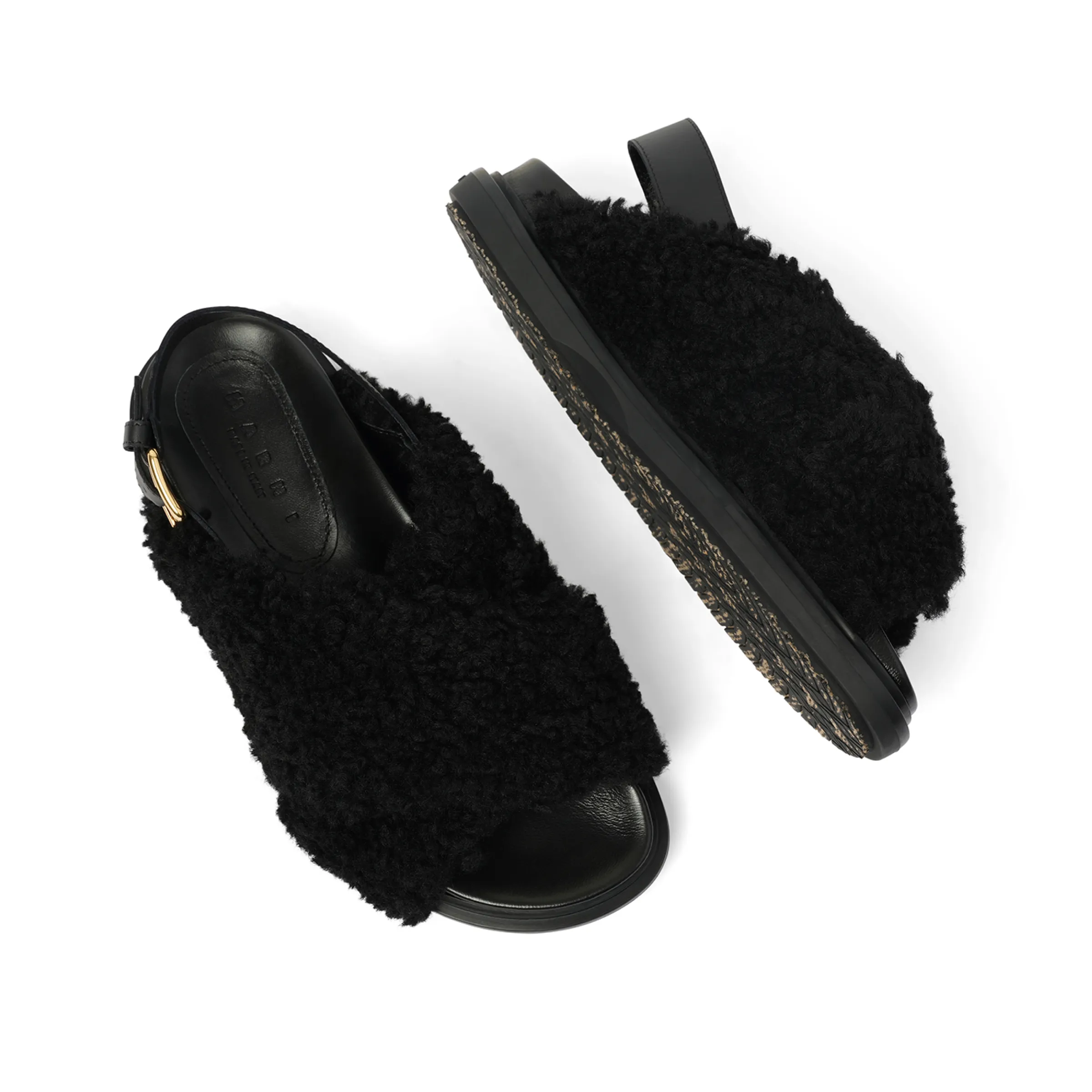 Fussbett Incrocioco Sandals in Black