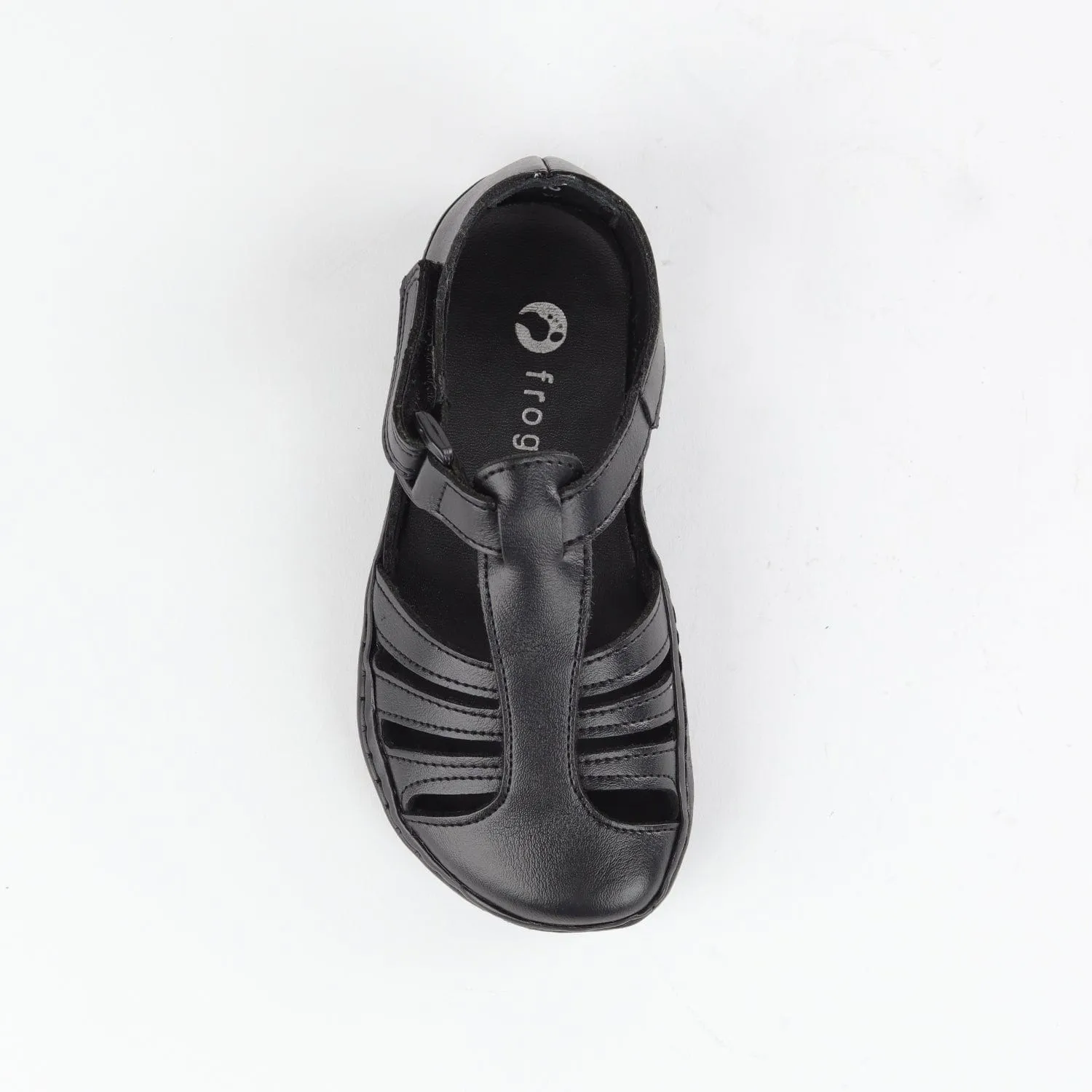 Girls School Sandal in Black Sizes 24 - 27 - 7809