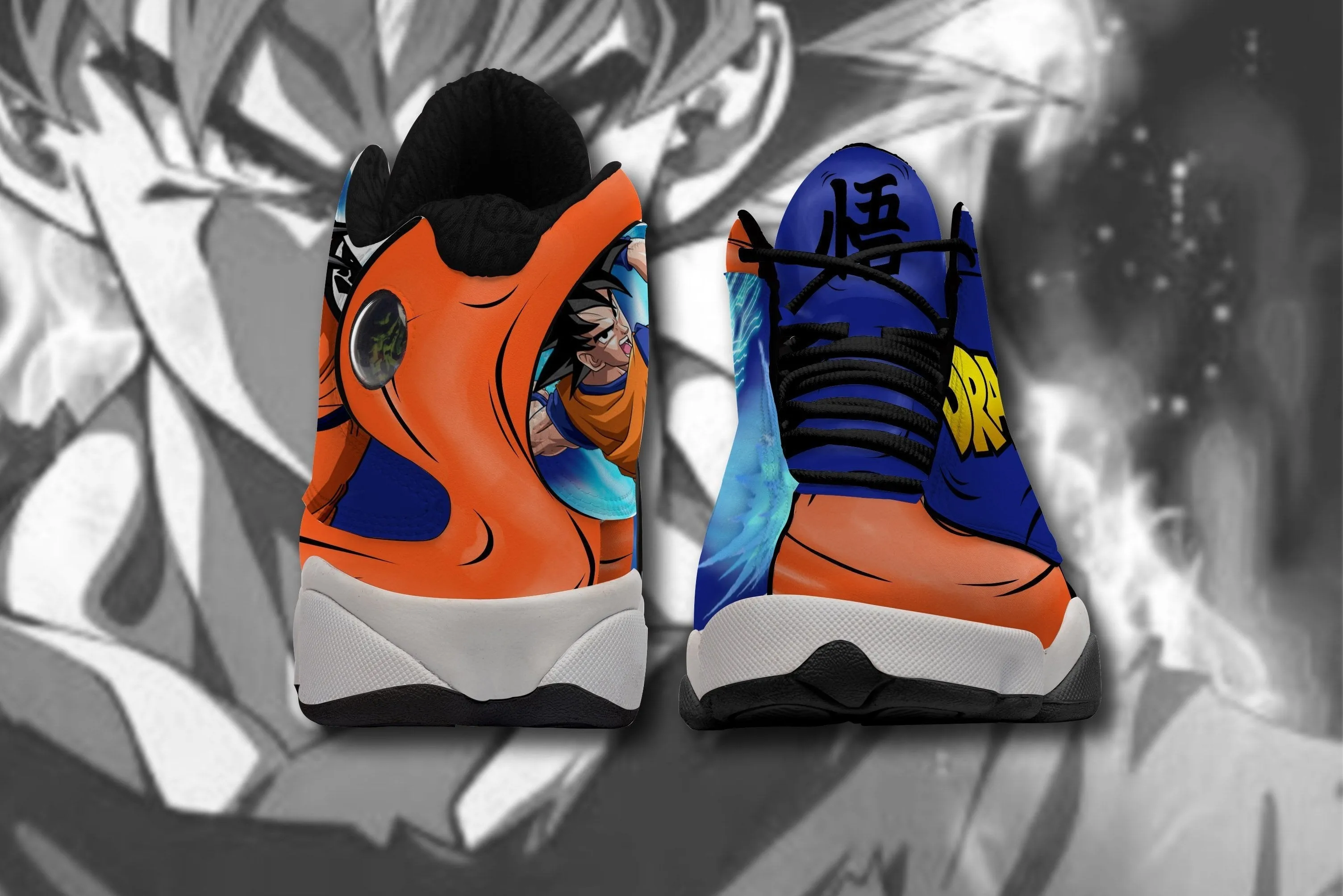 Goku Sneakers Kamehameha Custom Anime Dragon Ball Shoes