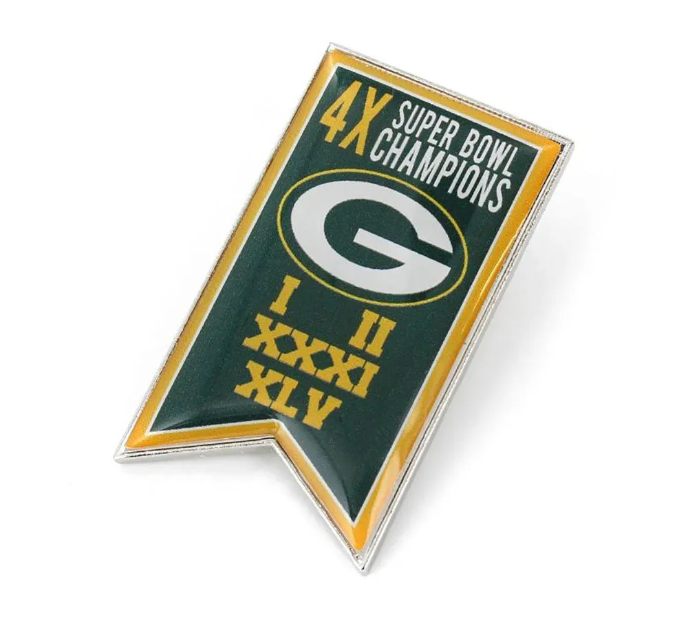 Green Bay Packers Championship Banner Pin