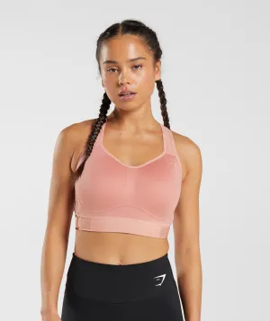 Gymshark Racerback High Support Sports Bra, B/C-E/F - Hazy Pink