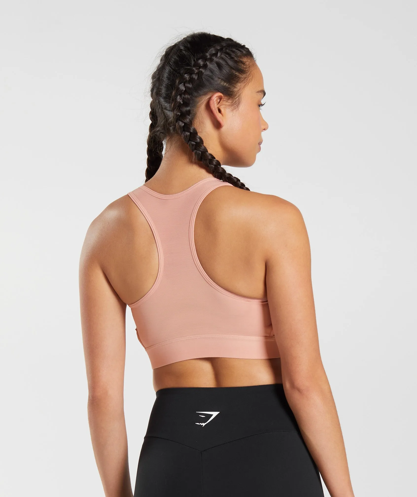 Gymshark Racerback High Support Sports Bra, B/C-E/F - Hazy Pink