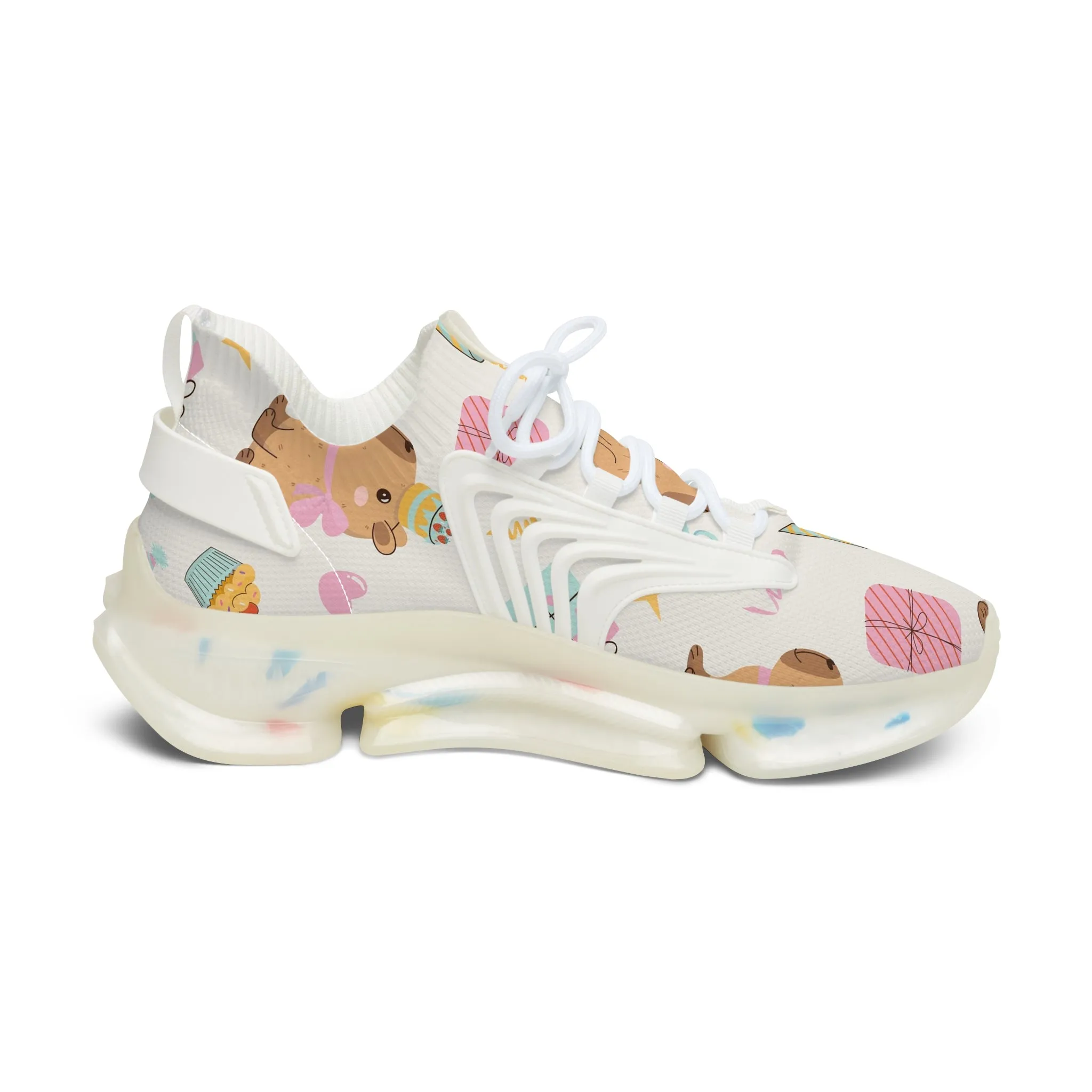 Happy Birthday Guinea Pig Women's Mesh Sneakers