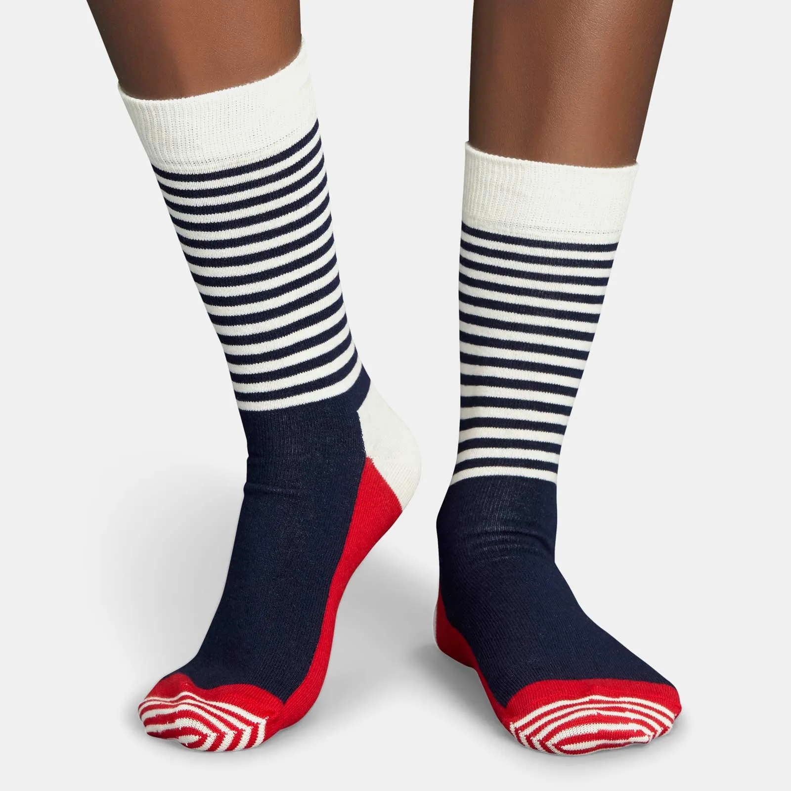 Happy Socks Half Stripe Crew Socks