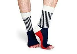 Happy Socks Half Stripe Crew Socks