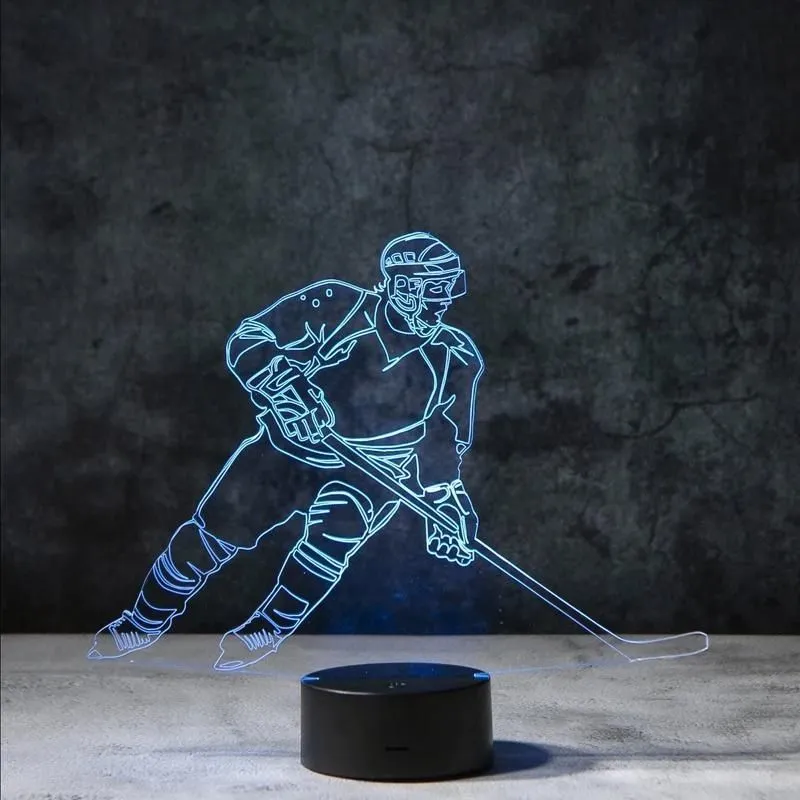 Hockey 3D Illusion Lamp