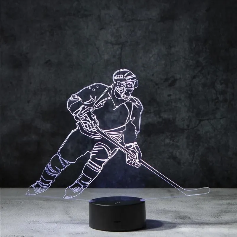 Hockey 3D Illusion Lamp