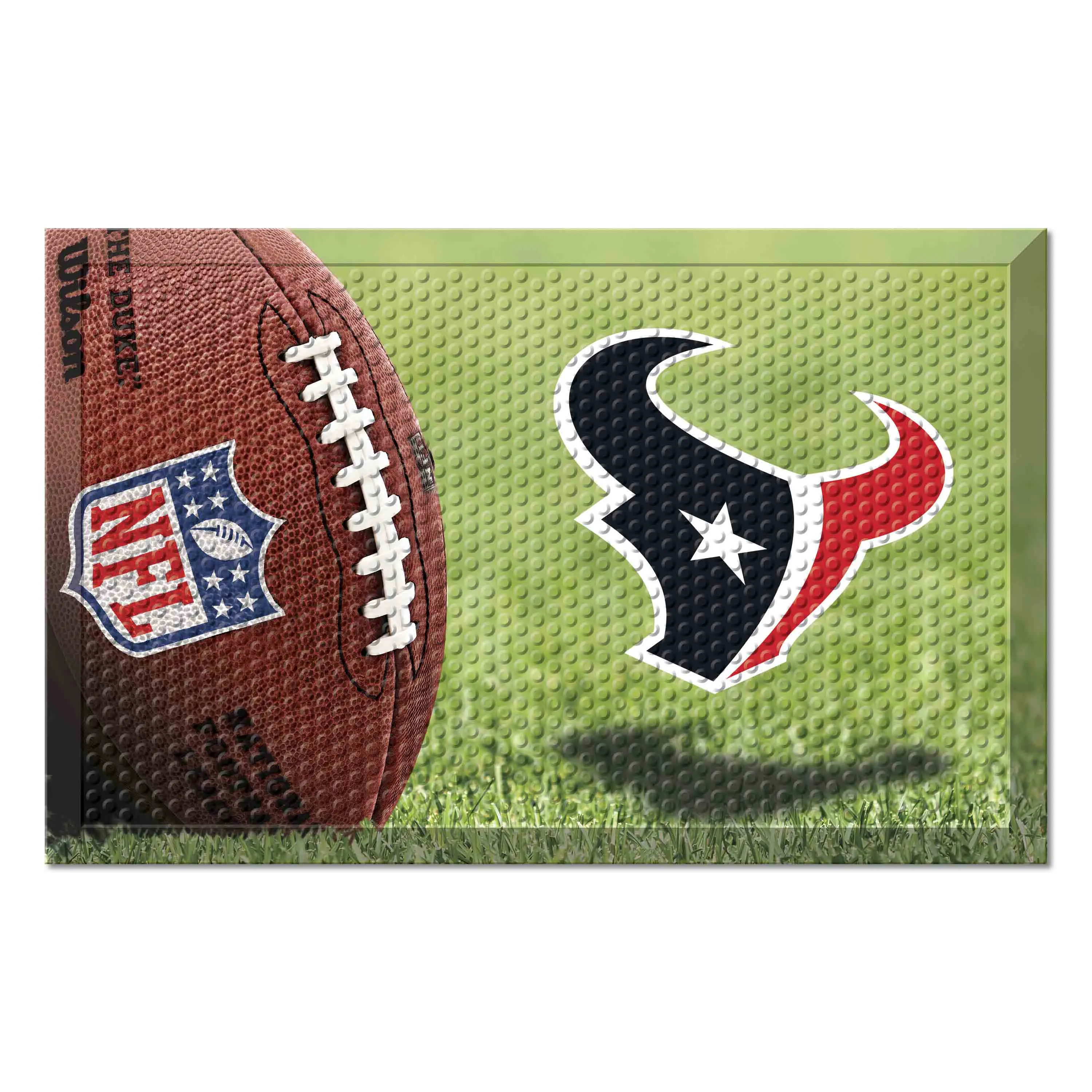 Houston Texans Rubber Scraper Door Mat