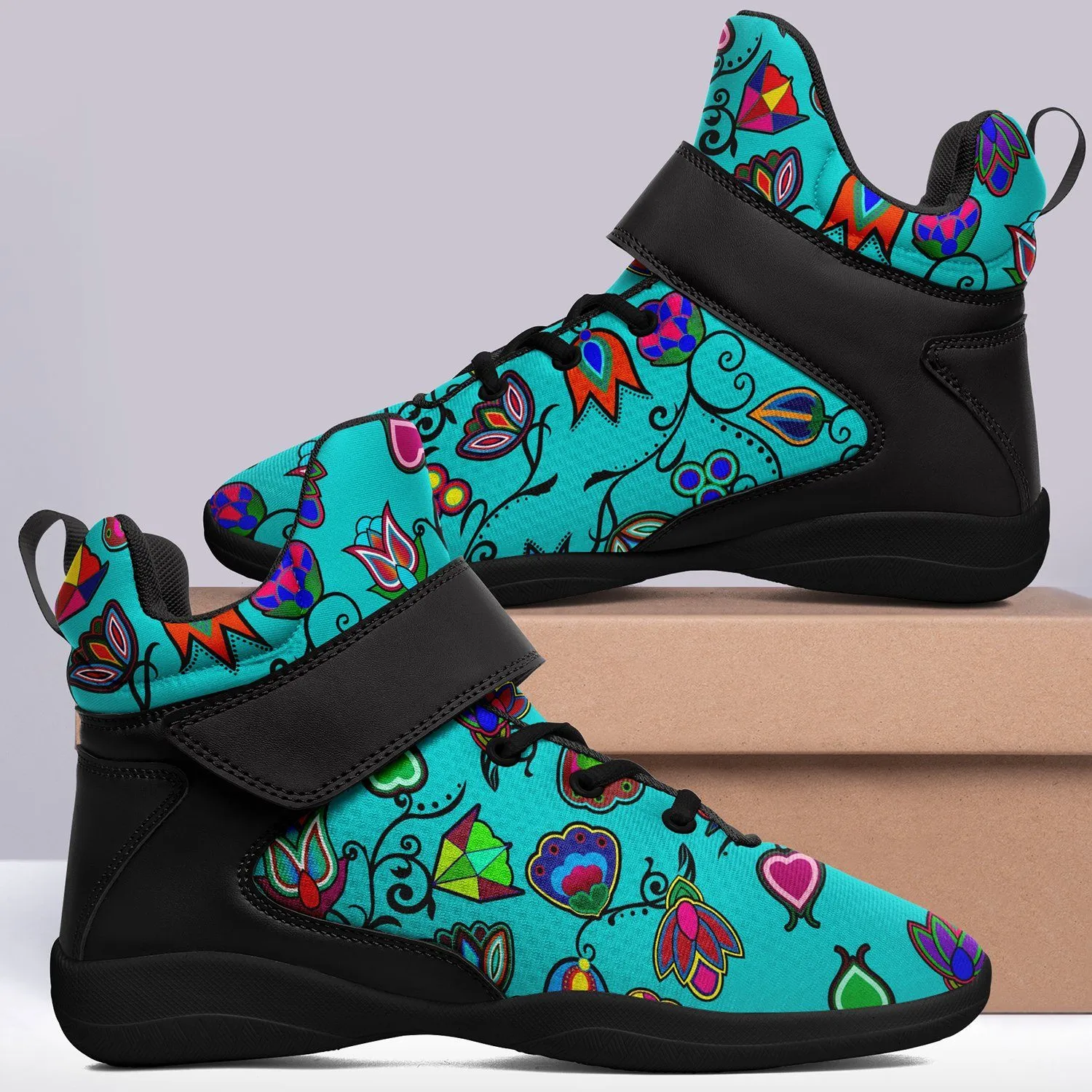 Indigenous Paisley Sky Ipottaa Basketball / Sport High Top Shoes