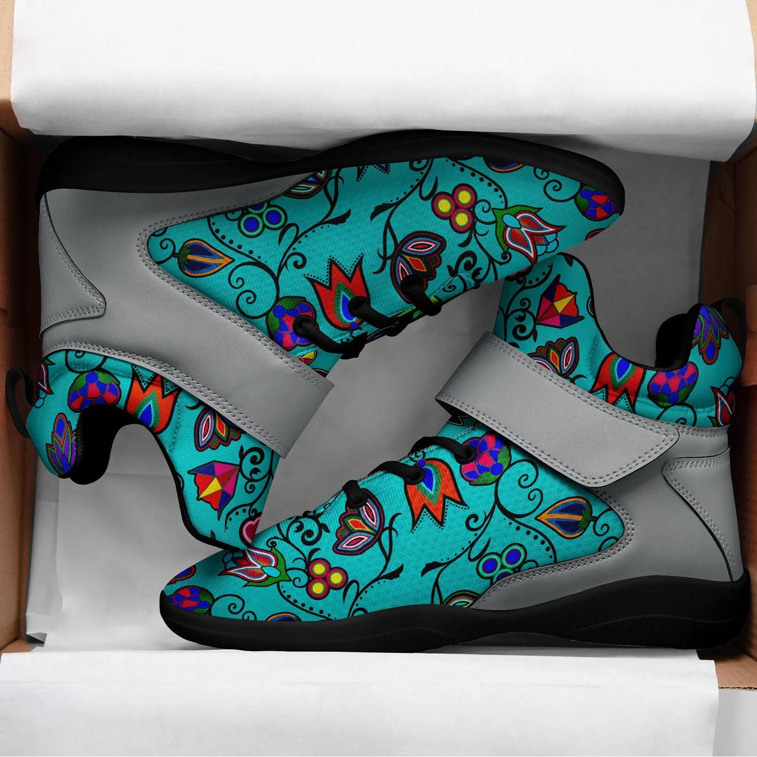 Indigenous Paisley Sky Ipottaa Basketball / Sport High Top Shoes