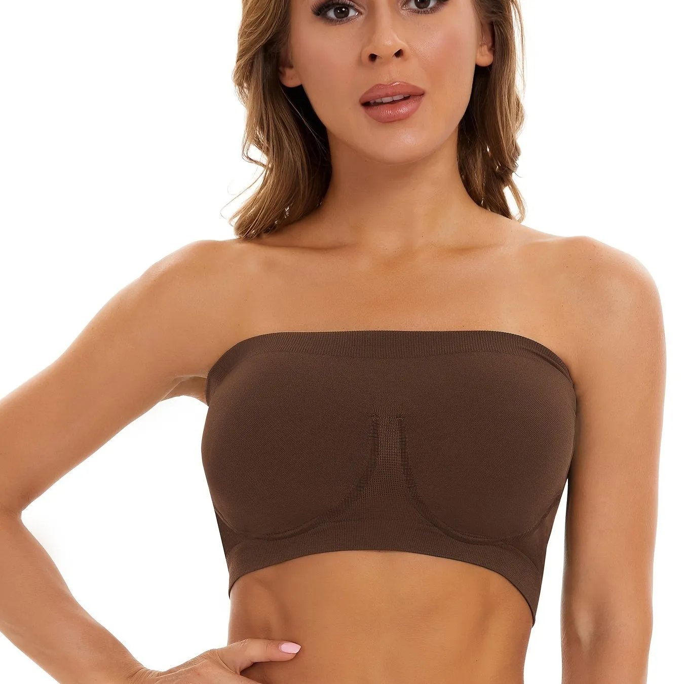 Invisible and Supportive Strapless Sports Tube Bra for Women