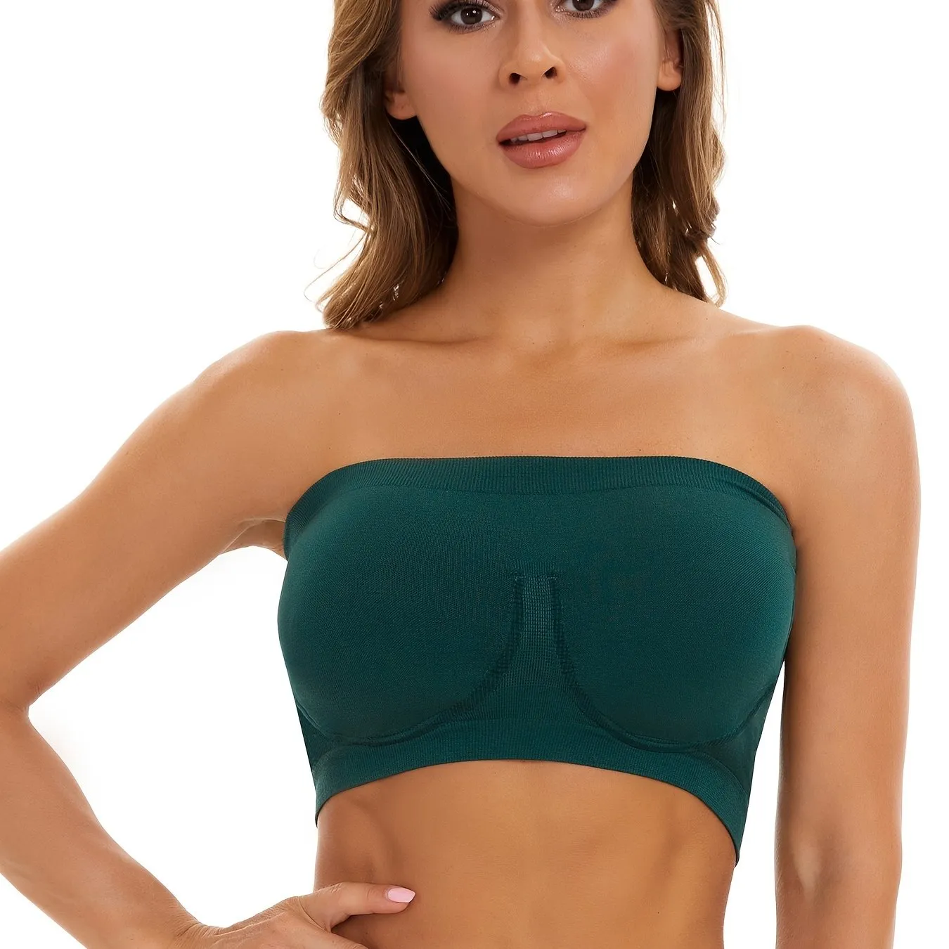 Invisible and Supportive Strapless Sports Tube Bra for Women