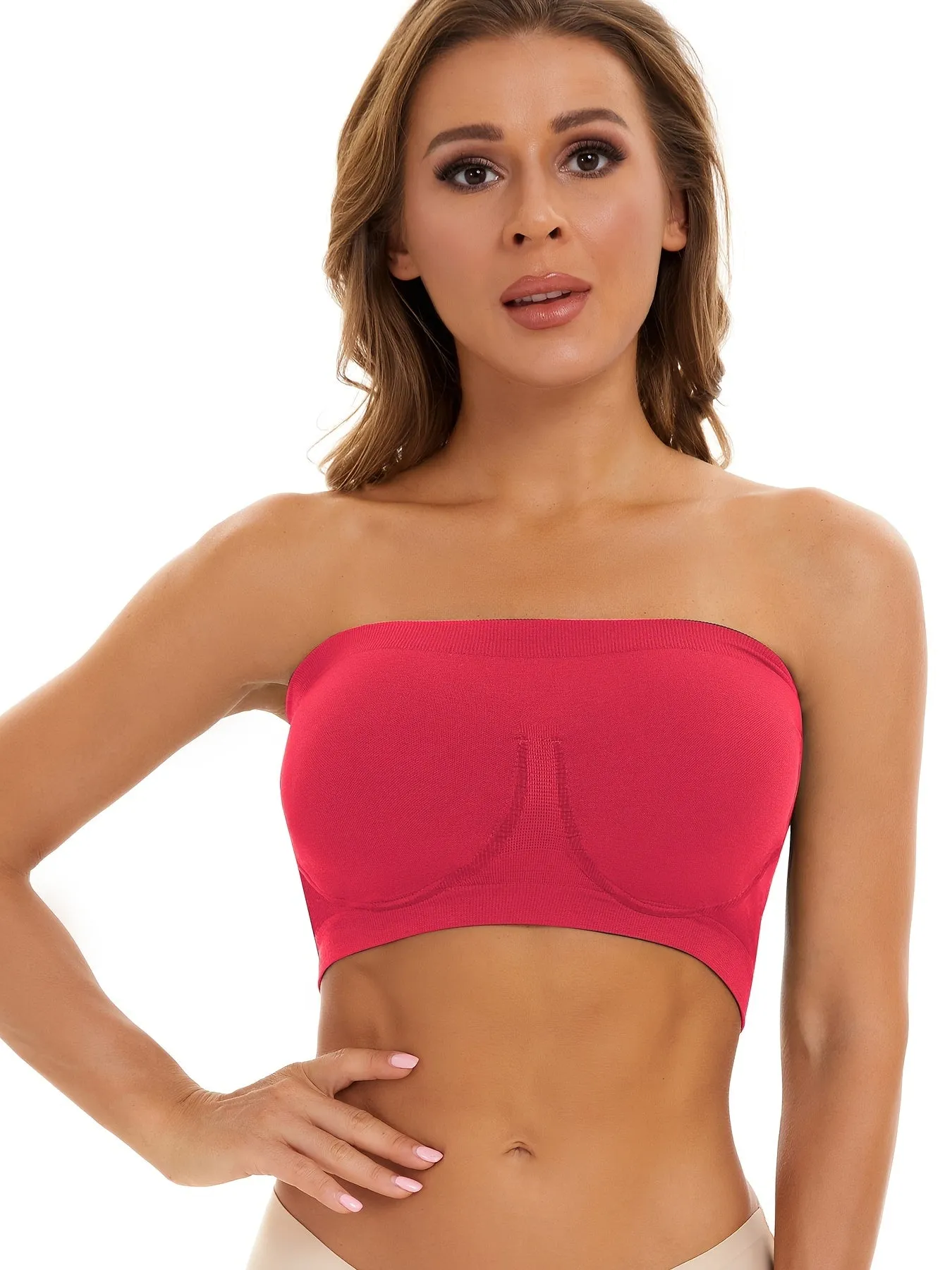 Invisible and Supportive Strapless Sports Tube Bra for Women