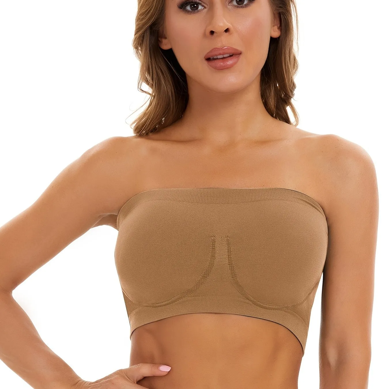 Invisible and Supportive Strapless Sports Tube Bra for Women