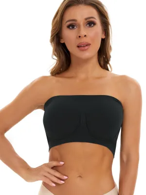 Invisible and Supportive Strapless Sports Tube Bra for Women