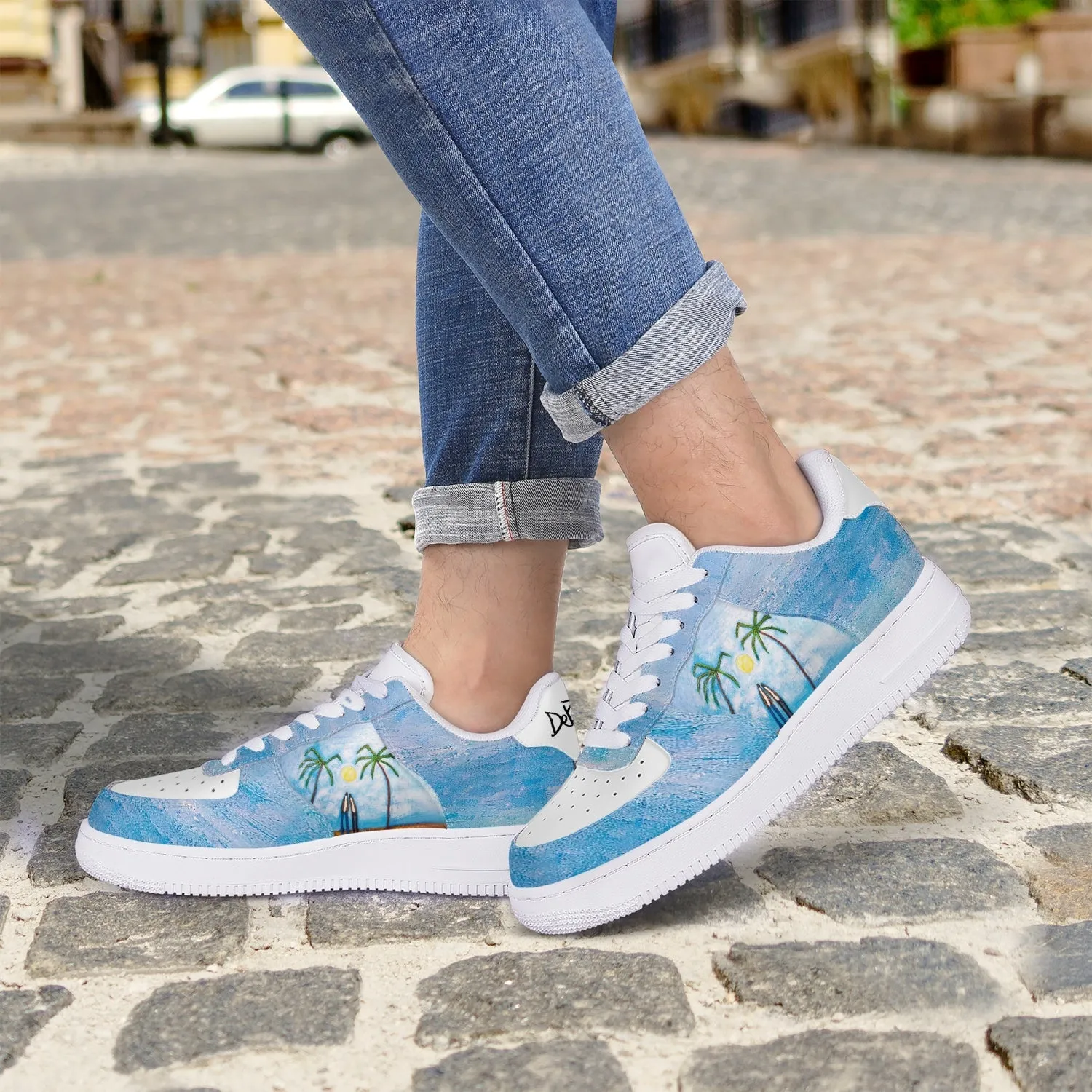 Island romance New Low-Top Leather Sports Sneakers