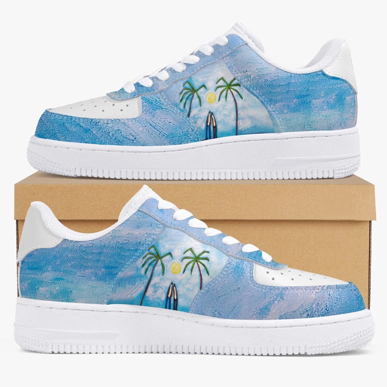 Island romance New Low-Top Leather Sports Sneakers