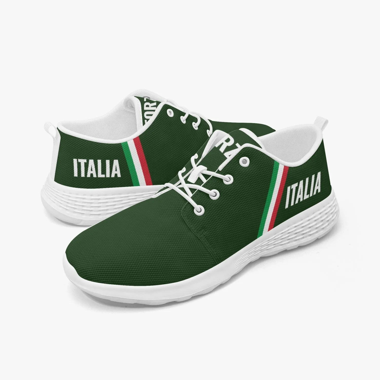 Italy Running Shoes - Forza Italia - Olive Green - men's /women's sizes