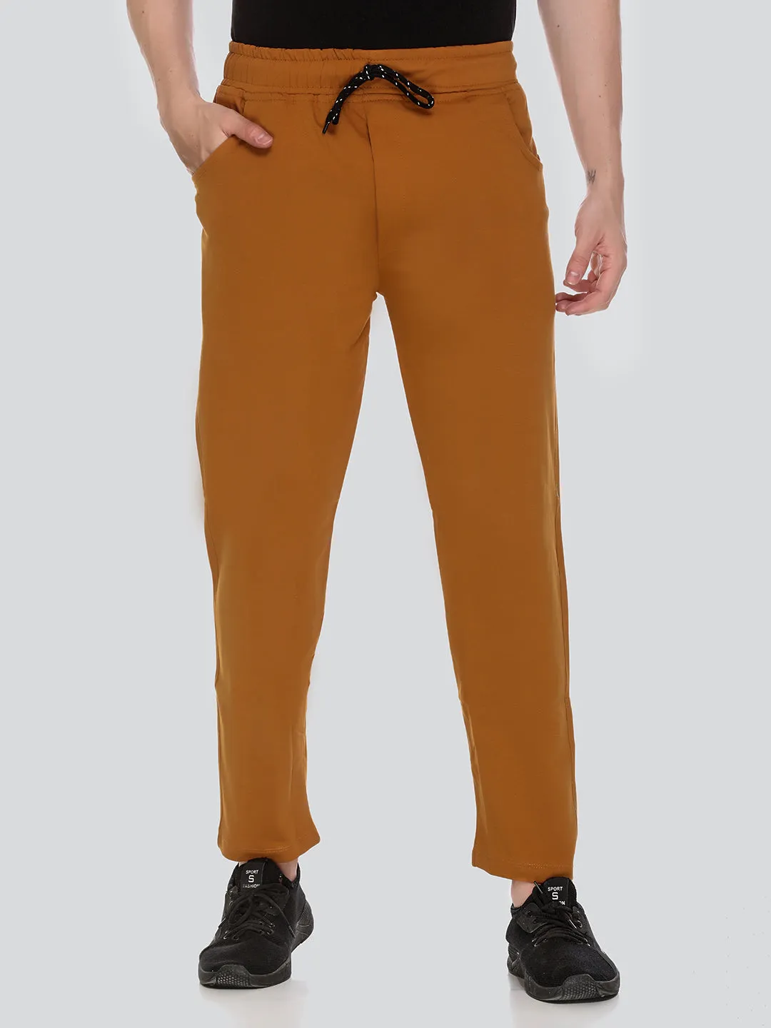 Jinxer Regular Fit Sports Lowers For Men - Ochre