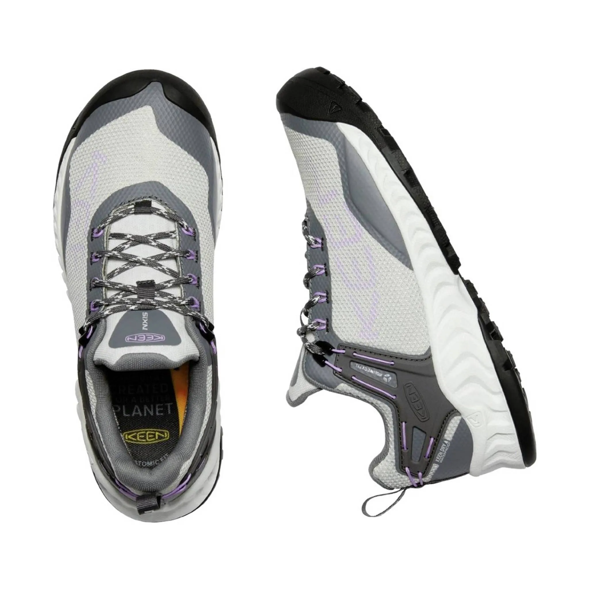 KEEN Women's NXIS EVO Waterproof Shoe - Steel Grey/English Lavender - ONLINE STORE CREDIT/EXCHANGE ONLY