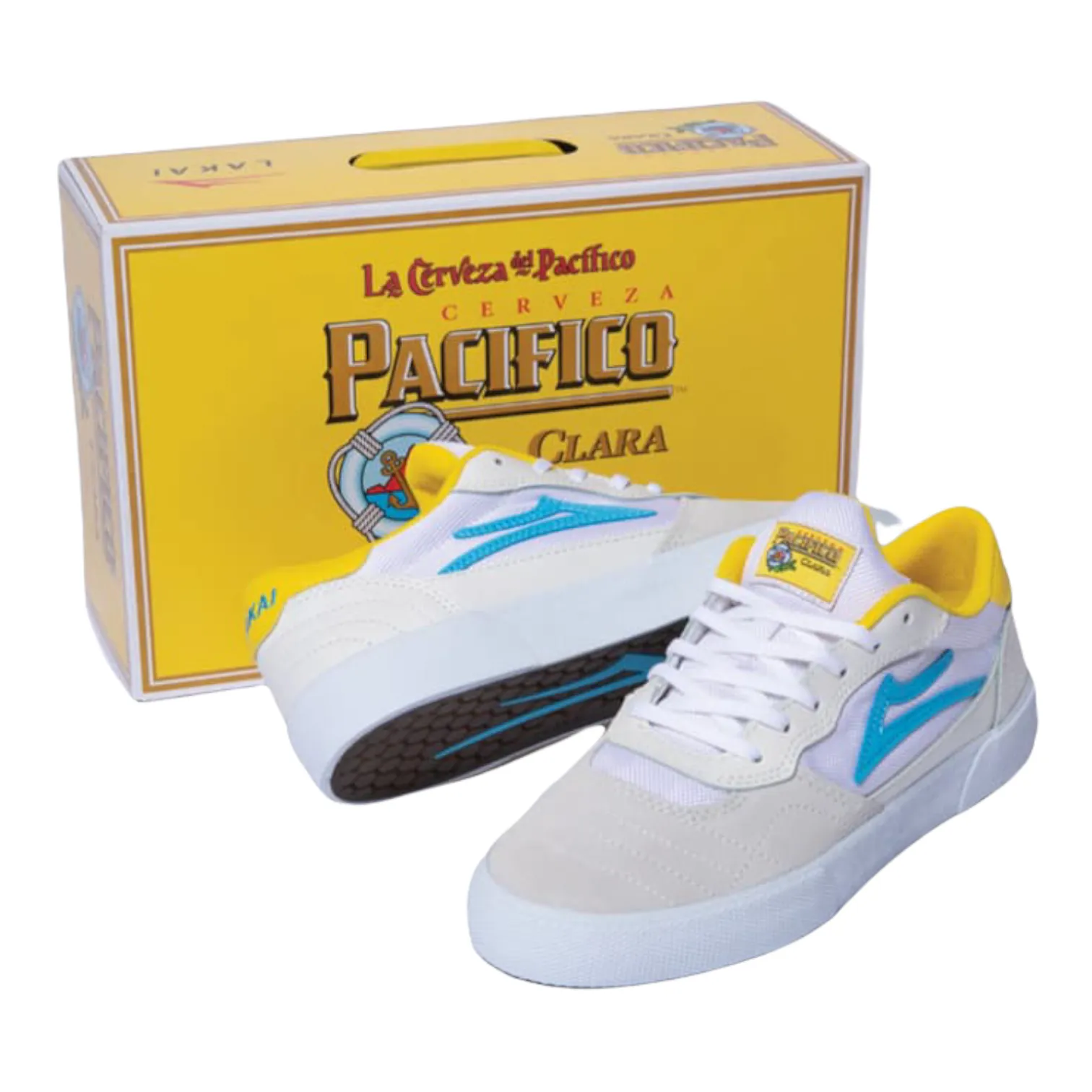 Lakai Cambridge x Pacifico White/Cyan Suede