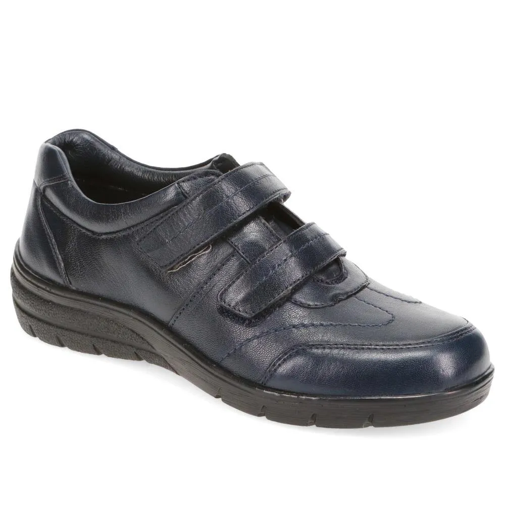 Leather Dual Touch-Fasten Monk Shoes - DDIN40005 / 326 345