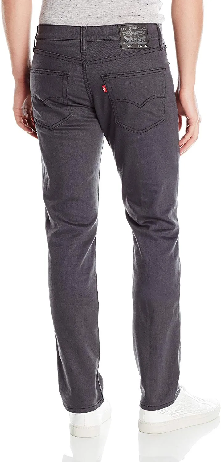 Levi's Men's 511 Slim Fit Jean - Grey/Black 3D Stretch