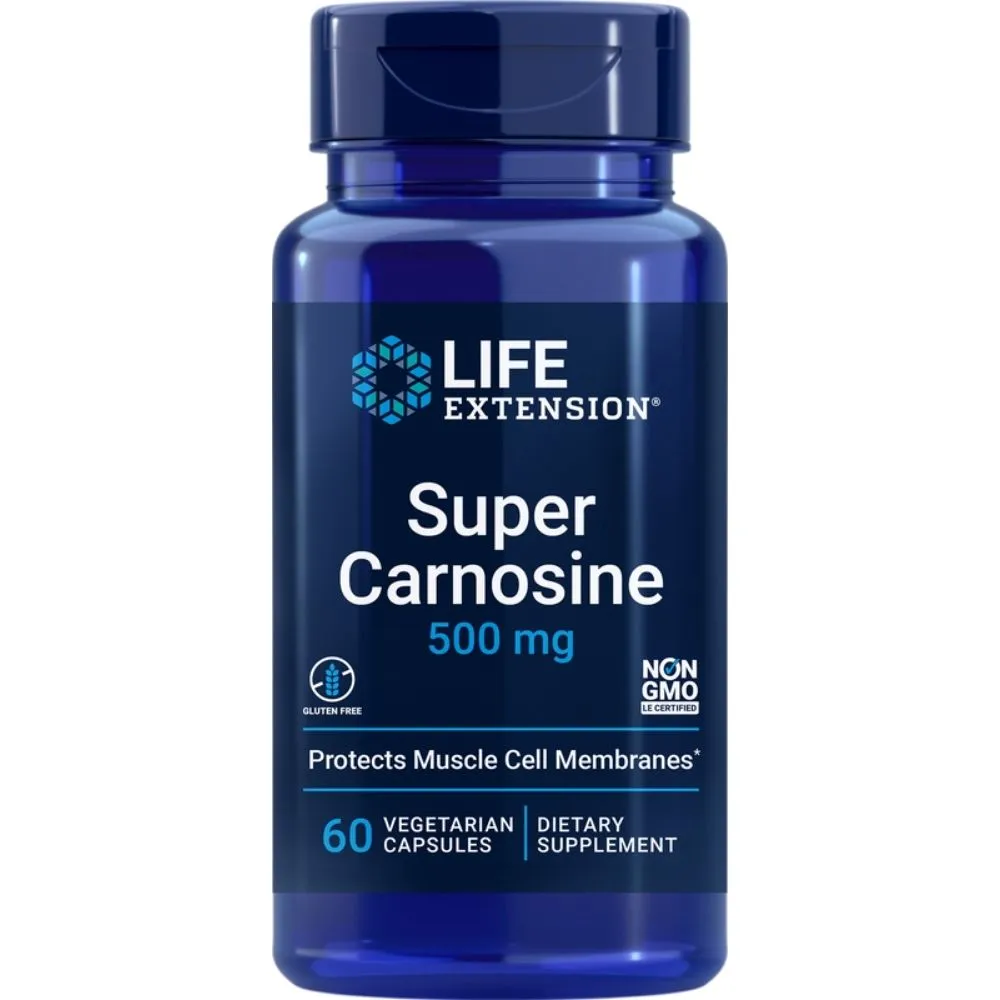 Life Extension Super Carnosine 500mg 60 Veg Caps