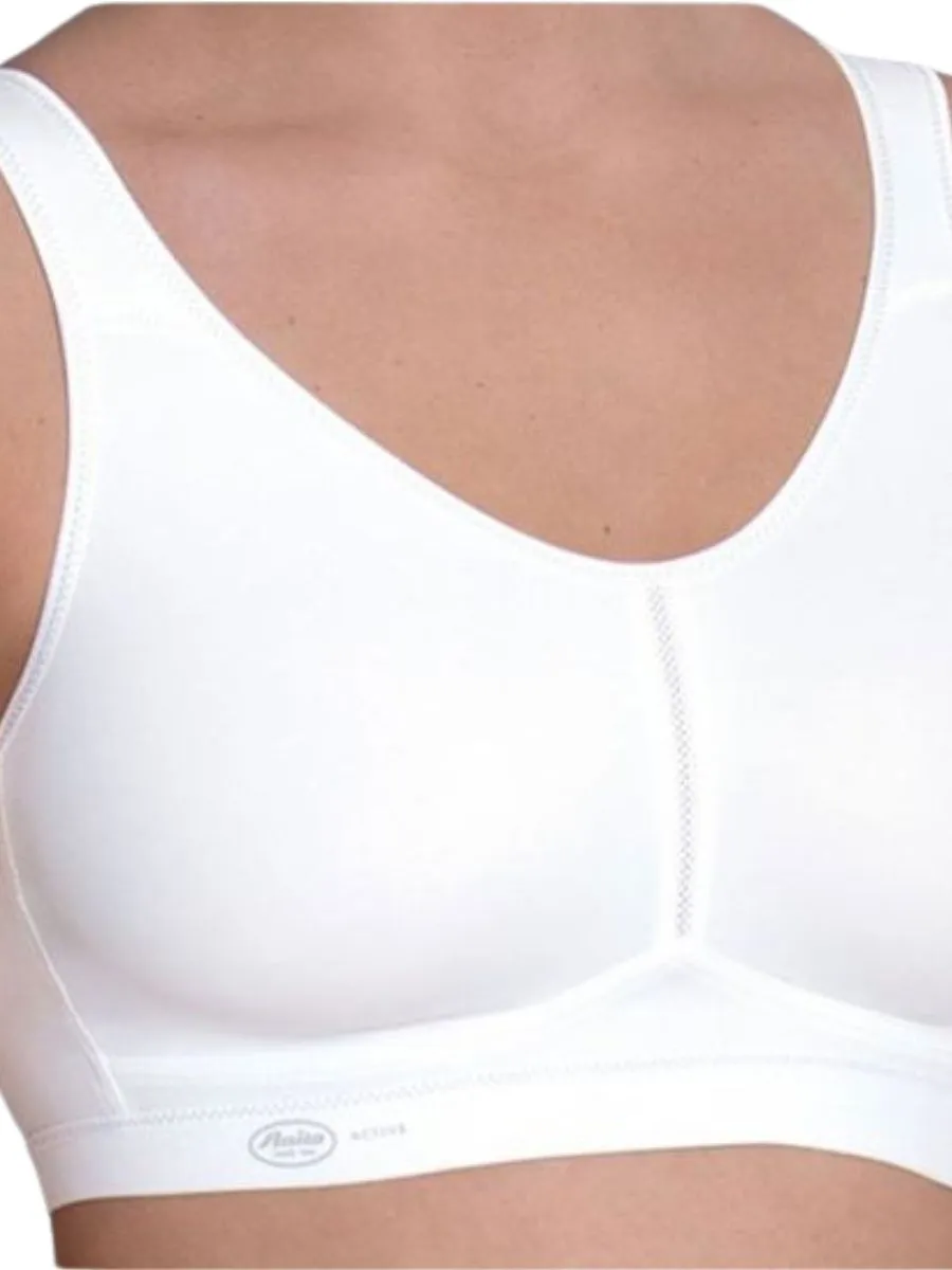 Light & Firm Sports Bra - White