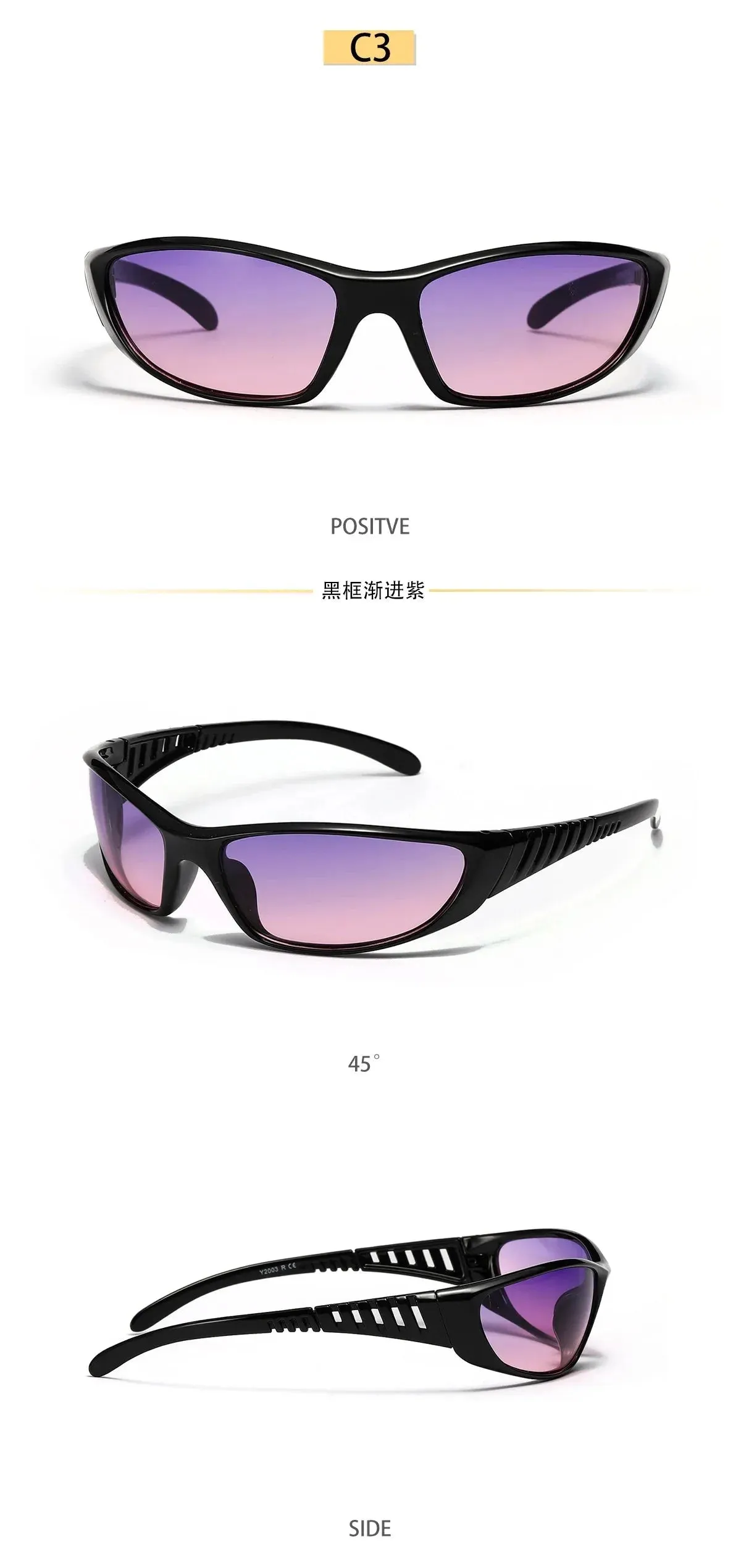 Men and Women Retro Punk Style Sports Cycling Outdoor Sunglasses