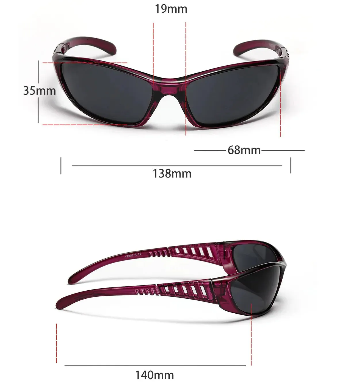 Men and Women Retro Punk Style Sports Cycling Outdoor Sunglasses