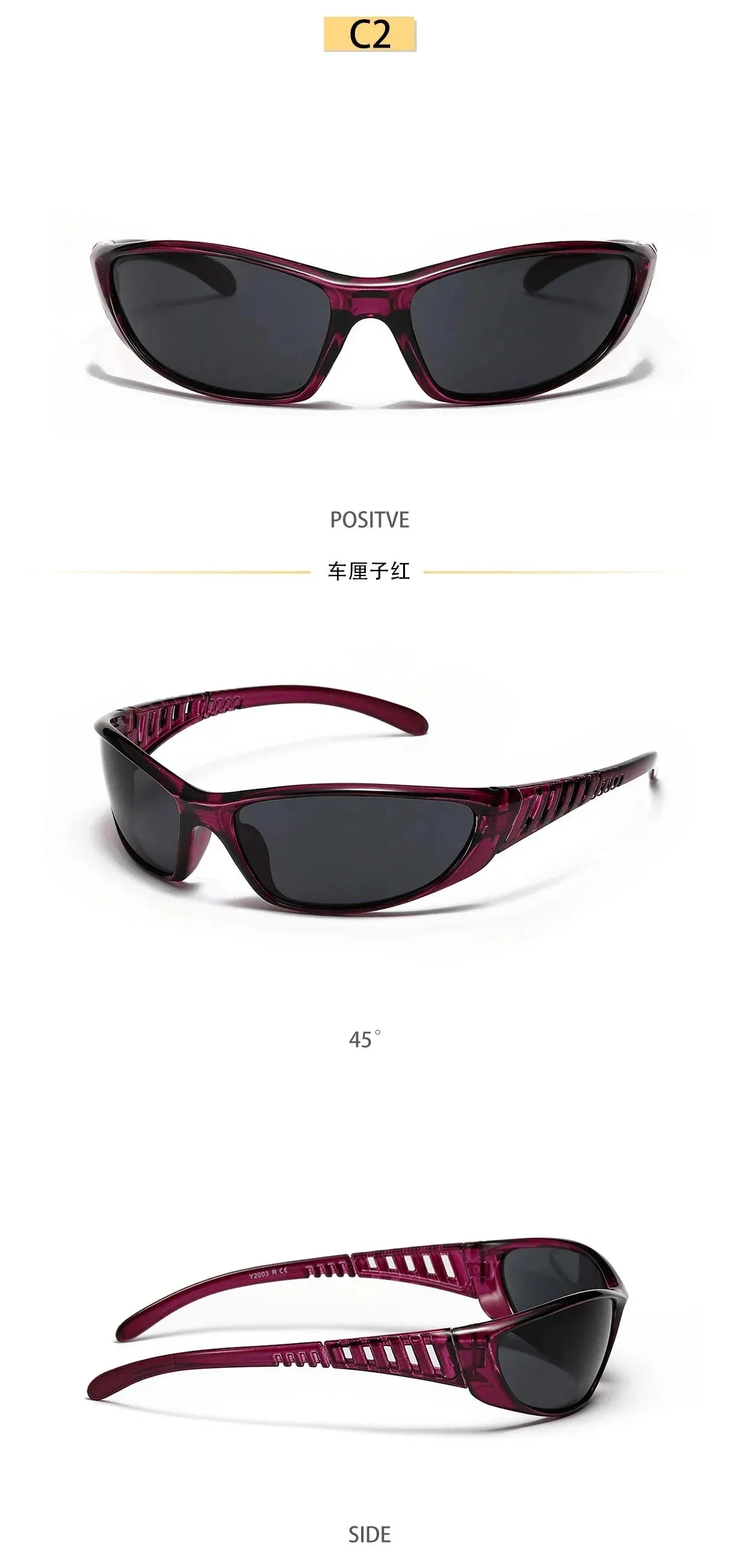 Men and Women Retro Punk Style Sports Cycling Outdoor Sunglasses