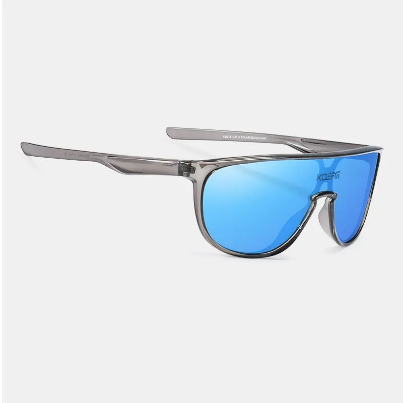 Men and Women Sports CE TR90 Material Mirror One Piece Sunglasses