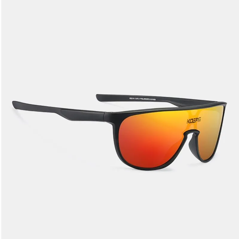 Men and Women Sports CE TR90 Material Mirror One Piece Sunglasses