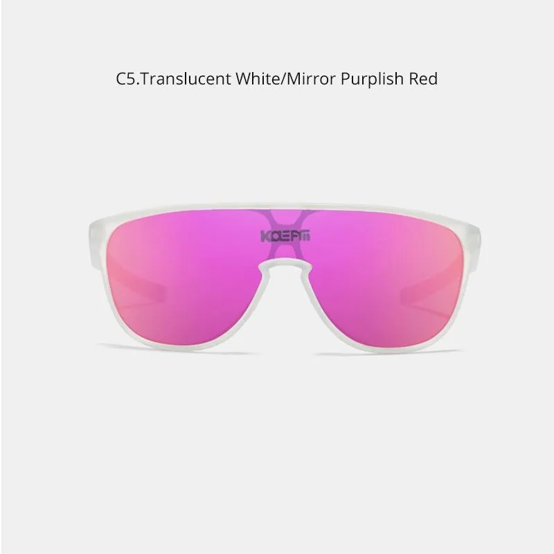 Men and Women Sports CE TR90 Material Mirror One Piece Sunglasses